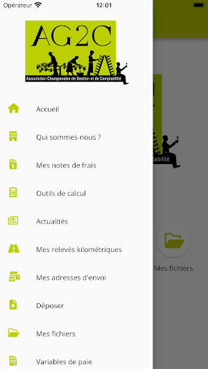 Mon espace AG2C Screenshot 2