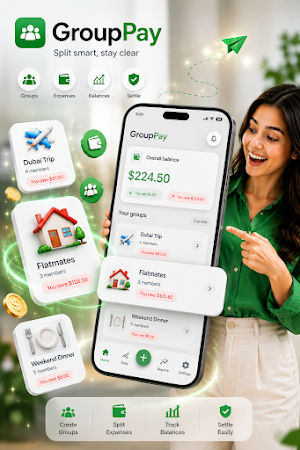 GroupPay: Split & Settle bills Screenshot 0
