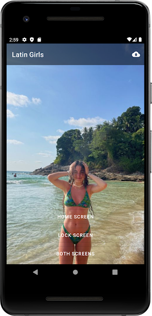Latin Girls Bikini Wallpaper Screenshot 1