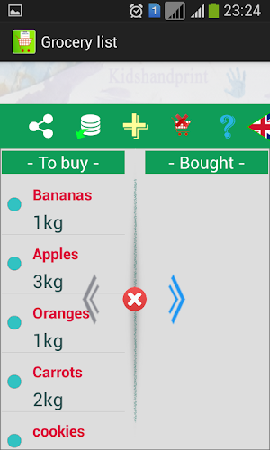 Shopping list Screenshot 1