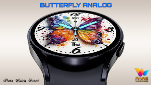 Butterfly Analog Watch Face Screenshot 2