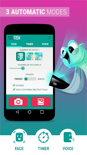 Selfish (Free) - Selfie Camera Screenshot 2