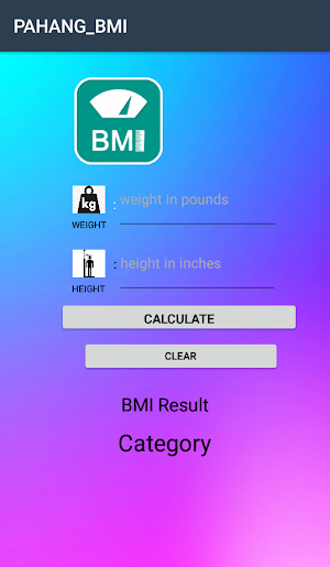 PAHANG_BMI Screenshot 1
