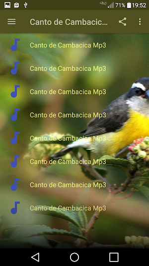 Canto de Cambacica Mp3 Screenshot 1