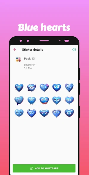 Emoji 3D color sticker Screenshot 2