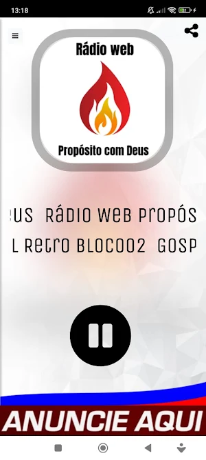 Rádio Web Propósito com Deus Screenshot 3