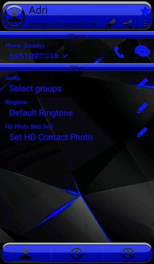 Theme Futura Blue Rocketdial Screenshot 3