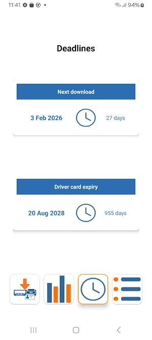 TachoData Screenshot 1
