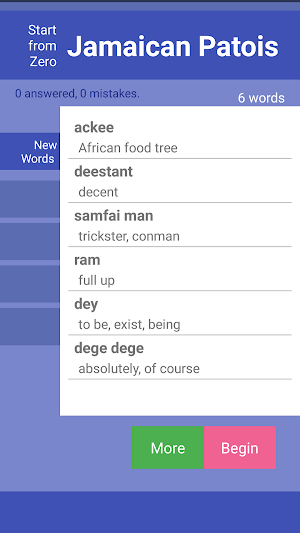 StartFromZero_JamaicanPatois Screenshot 0