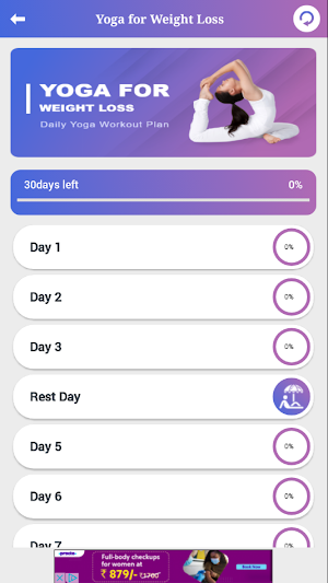 Yoga for Weight Loss Friend Screenshot 1