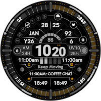 Digital Watch Face Infowatch 2