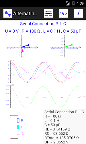 Alternating Current With RLC Screenshot 1