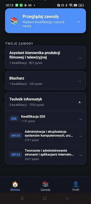 Egzaminy Zawodowe Screenshot 0