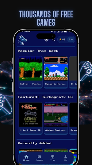 Turbo CD Retro: Mobile Gaming Screenshot 1