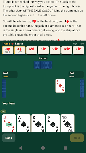 Euchre: Learn & Play Offline Screenshot 0