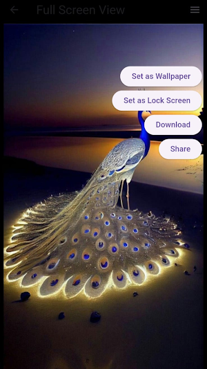 Peacock Wallpaper Screenshot 1