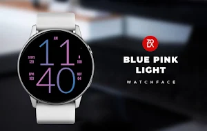 Blue Pink Light Watch Face Screenshot 0