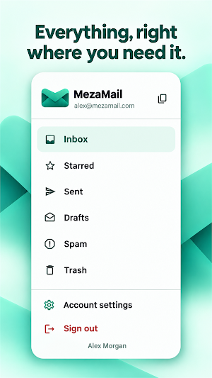 MezaMail Screenshot 2
