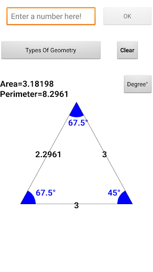 Geometry Calculator Screenshot 1