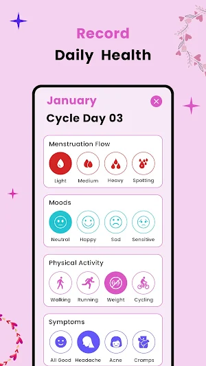 Periods Calendar For Women Screenshot 2