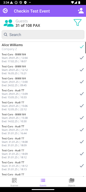 AirLST Suite Checkin Screenshot 0