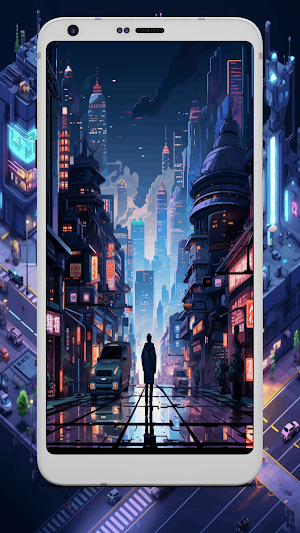 Pixel Cyberpunk Wallpapers Screenshot 0