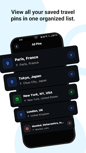 GeoPin: Travel Tracker Map Screenshot 2