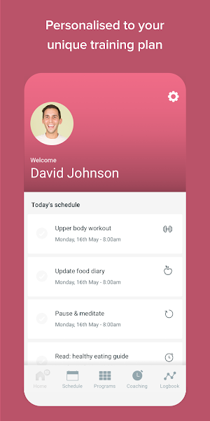 FitnessPlanner Screenshot 1