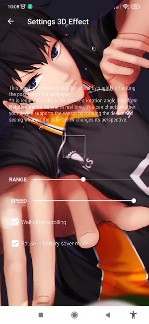 Anime Boy & Girl Wallpaper 3D Screenshot 1