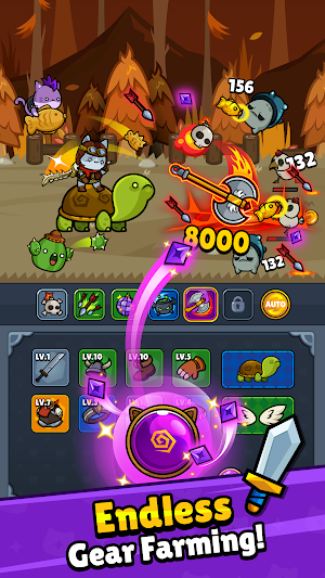 Meow Knights: Idle RPG Screenshot 2