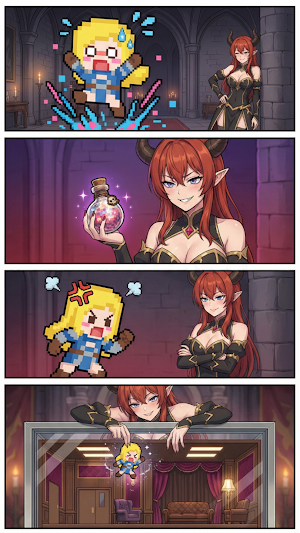Pixel Girls : Potion Run Screenshot 2