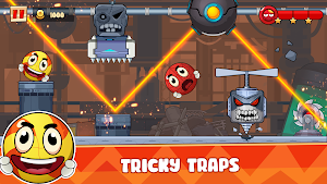 Ball's Journey 6 - Red Bounce Ball Heroes Screenshot 2