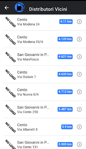 Cerca Distributori Benzina Screenshot 1