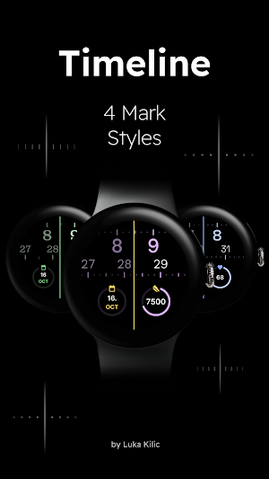 Timeline - Minimal Watch Face Screenshot 3