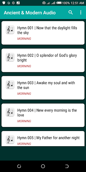 Anglican Hymnal Ancient & Modern Audio offline Screenshot 1