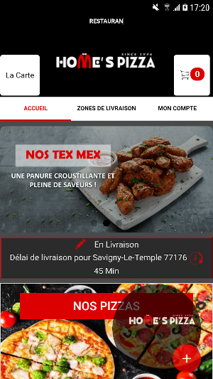 HOME S PIZZA Screenshot 1