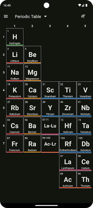 Periodic Table Advanced Screenshot 1