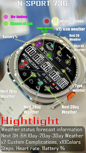 N-SPORT736 Super Digital Watch Screenshot 1