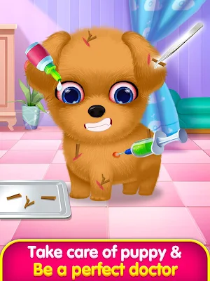 Cute Puppy Day Care Routine - pet vet salon Screenshot 3