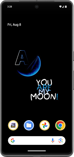 Text on Live Wallpaper Screenshot 2