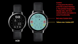 Dark Green Dualmode For WearOS Screenshot 0