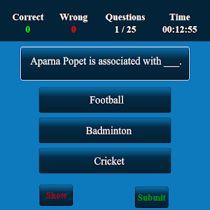 Badminton MCQ Screenshot 1