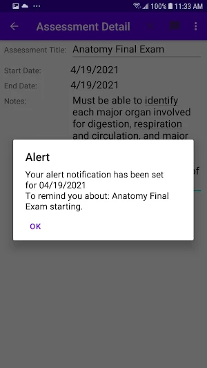 School Organizer Screenshot 2