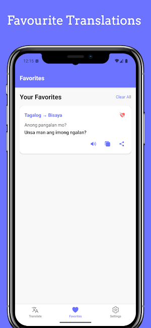 Tagalog to Bisaya Translator Screenshot 2