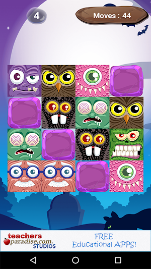 Halloween Memory Game For Kids Screenshot 1