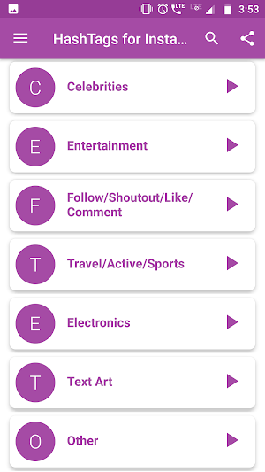 HashTags for Instagram Screenshot 2