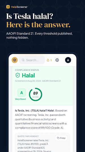 HalalScreener: Halal Investing Screenshot 1