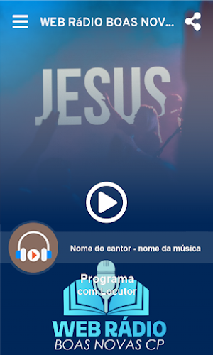 Web Rádio Boas Novas CP Screenshot 1