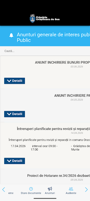 Orastioara App Screenshot 2
