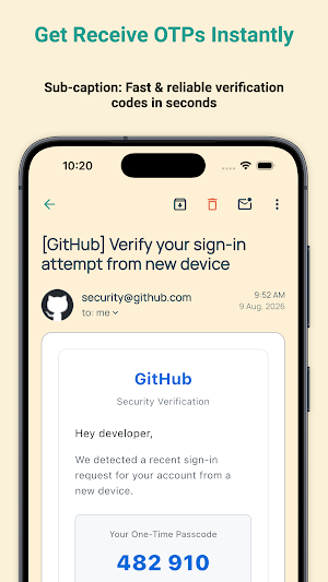 Temp Mailer - Temporary Email Screenshot 1